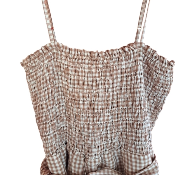 House of harlow 1960 gingham check jumpsuit small - Picture 3 of 5